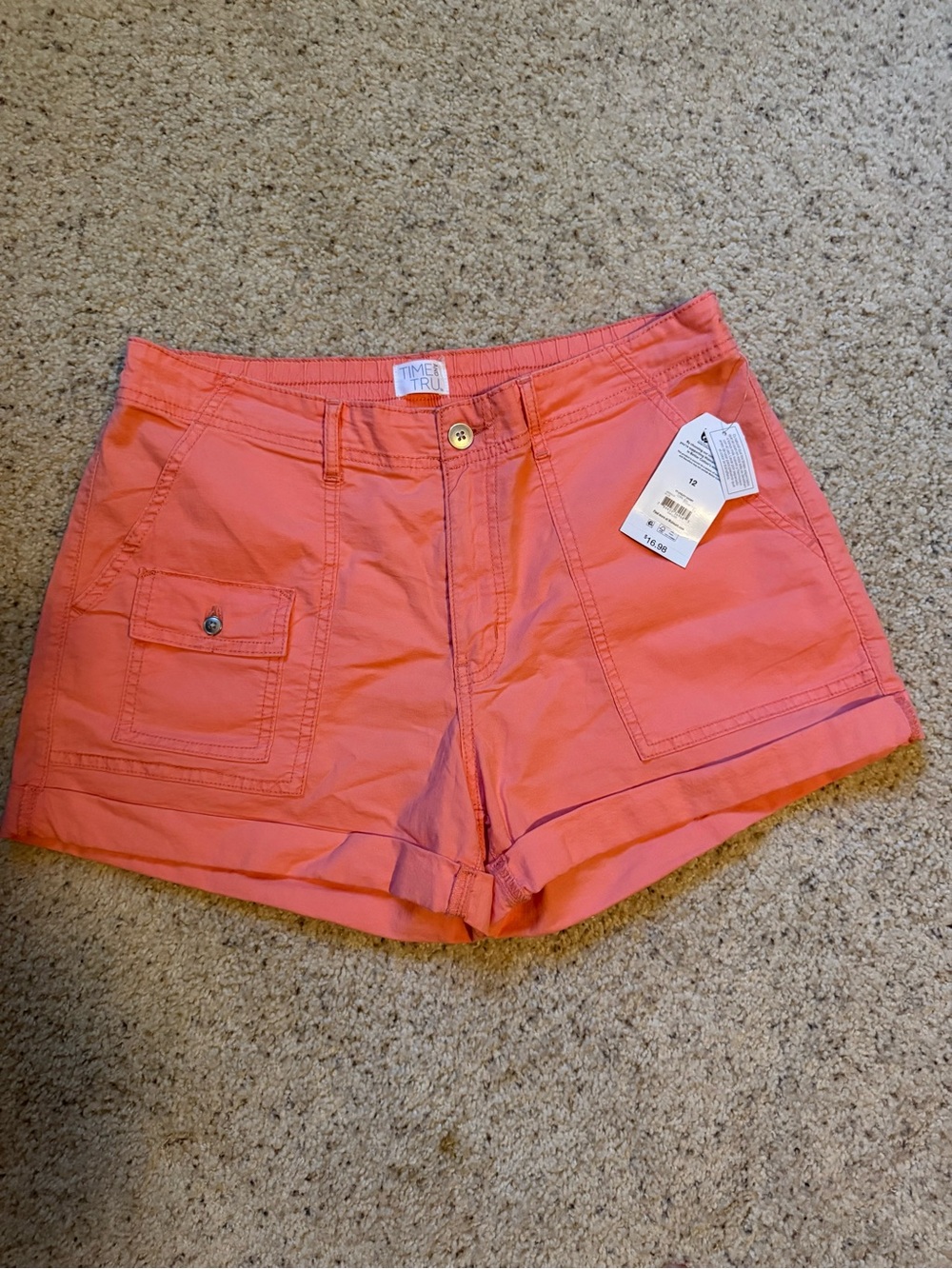 TIME & TRU Coral Utility Women’s Shorts